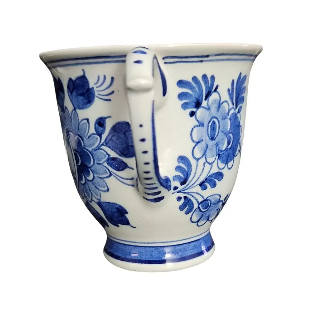 Delft Blue & White Small Teacup Dutch Style Decorative Cup
